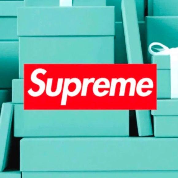 Supreme x Tiffany & Co Tee Shirt Brand New MENS SZ MEDIUM…100% AUTHENTIC